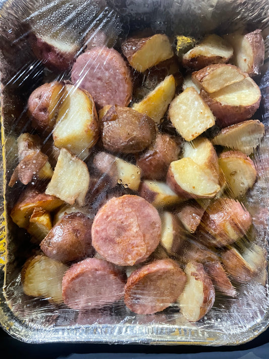 E) Papa Desayuno con Chorizo/Breakfast Potatoes with Chorizo